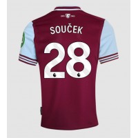 Dres West Ham United Tomas Soucek #28 Domáci 2024-25 Krátky Rukáv